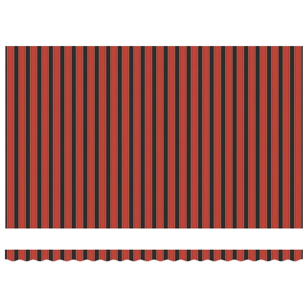 Markisenstoff Orange und Braun 500 x 300 cm Polyester