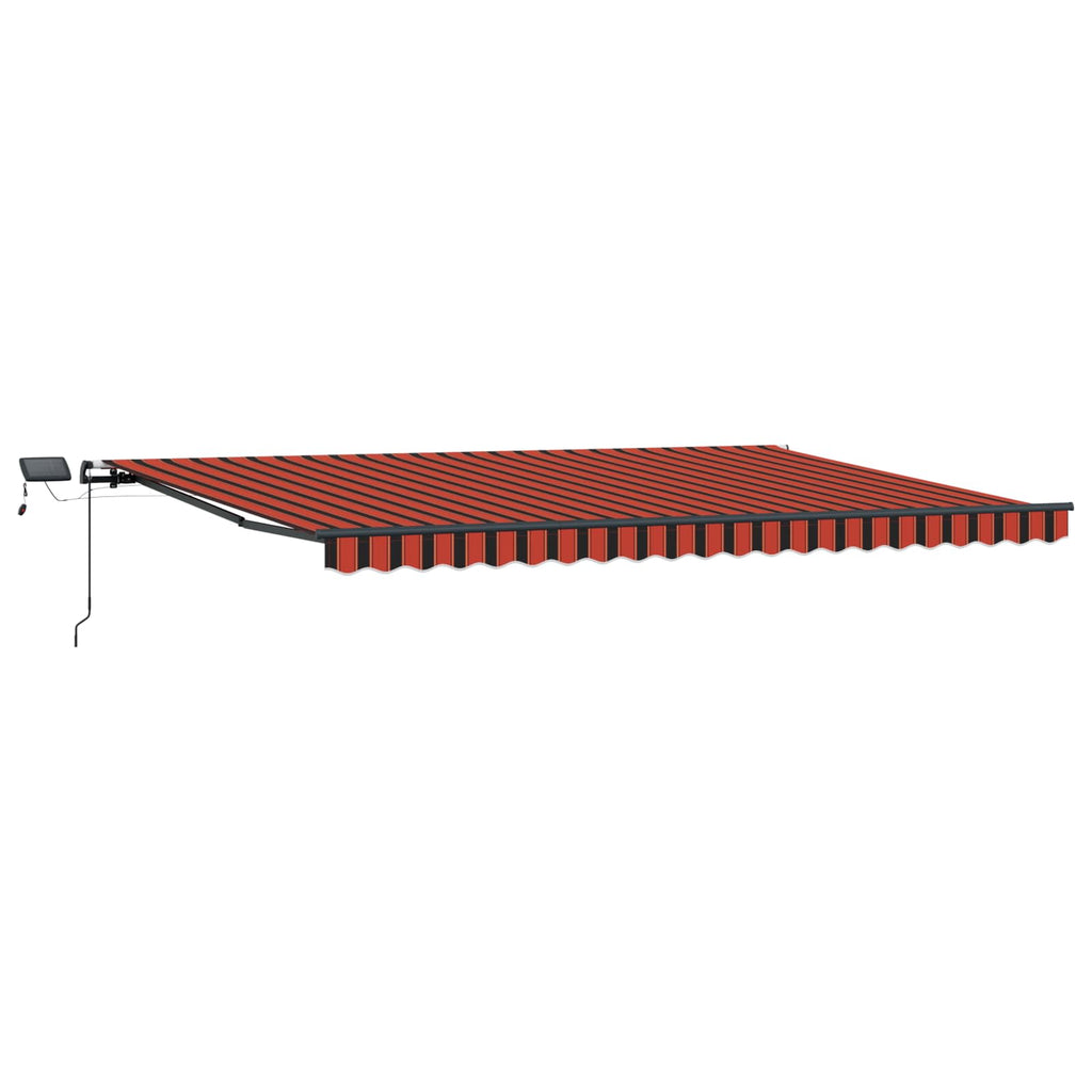Ausziehbare Markise Orange und Braun 500 x 300 cm