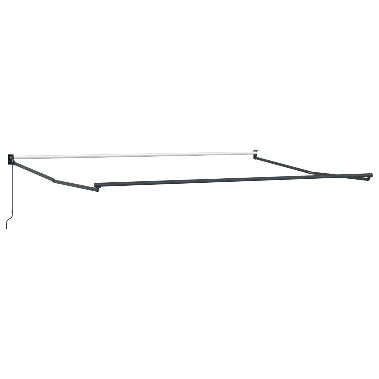 Ausziehbare Markise Orange und Braun 500 x 300 x 165 cm