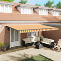 Markisenstoff Gelb und Orange 500 x 300 cm Polyester