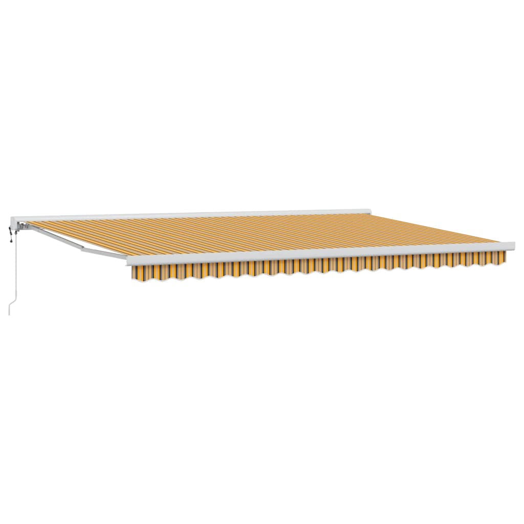 Ausziehbare Markise Mehrfarbig 500 x 300 cm Stoff und Metall