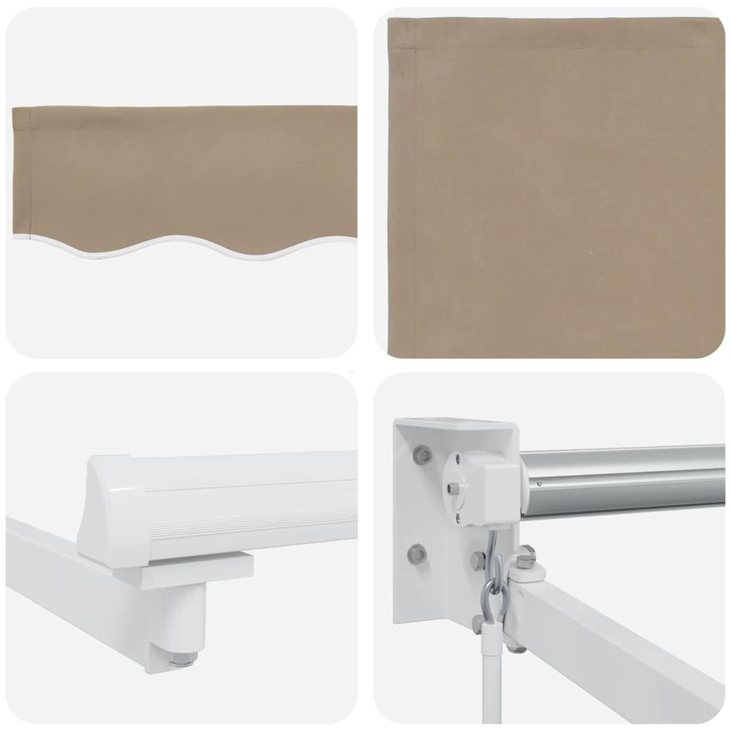 Ausziehbare Markise Beige 500 x 300 x 165 cm
