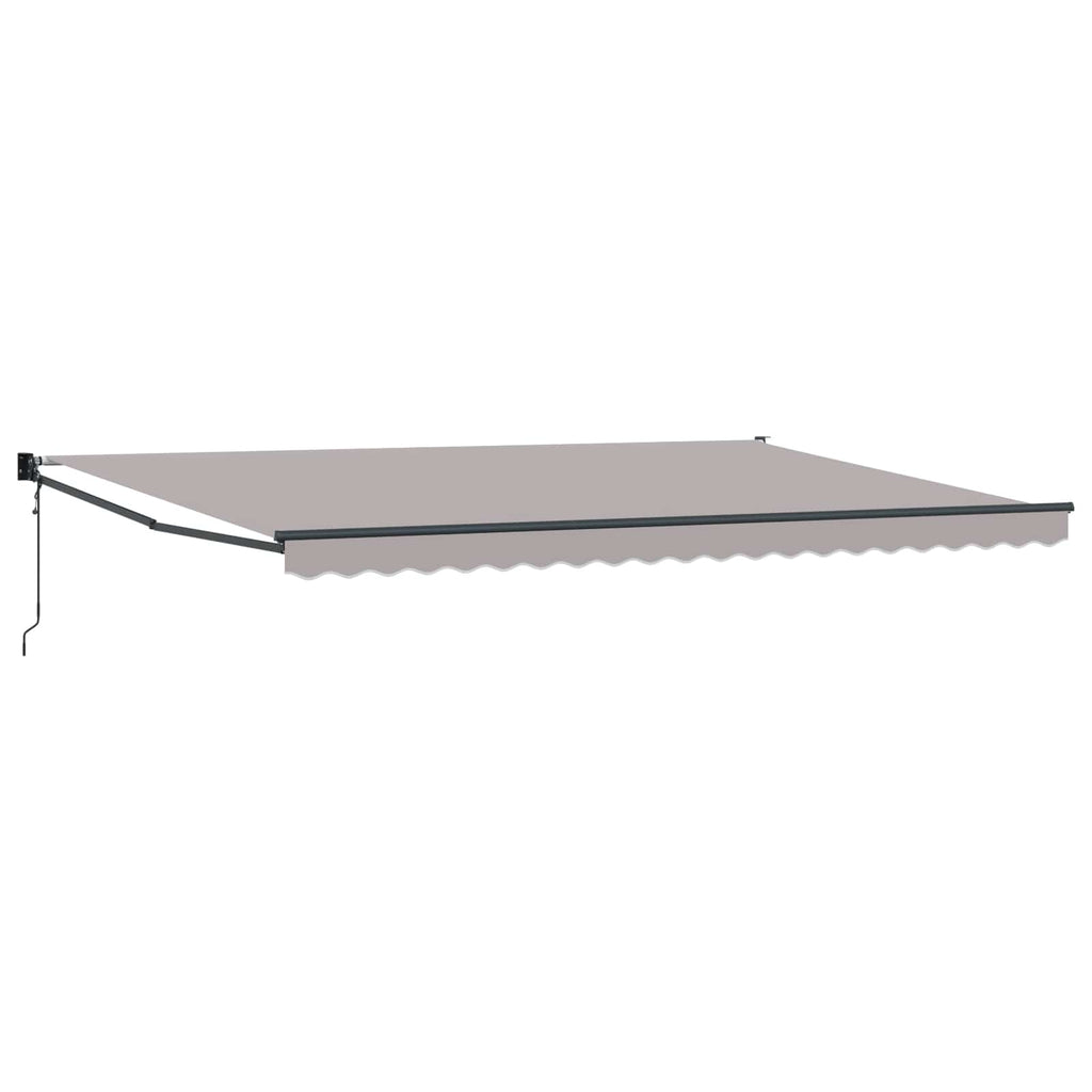 Markise Hellgrau 500 x 300 x 165 cm Polyester und Metall