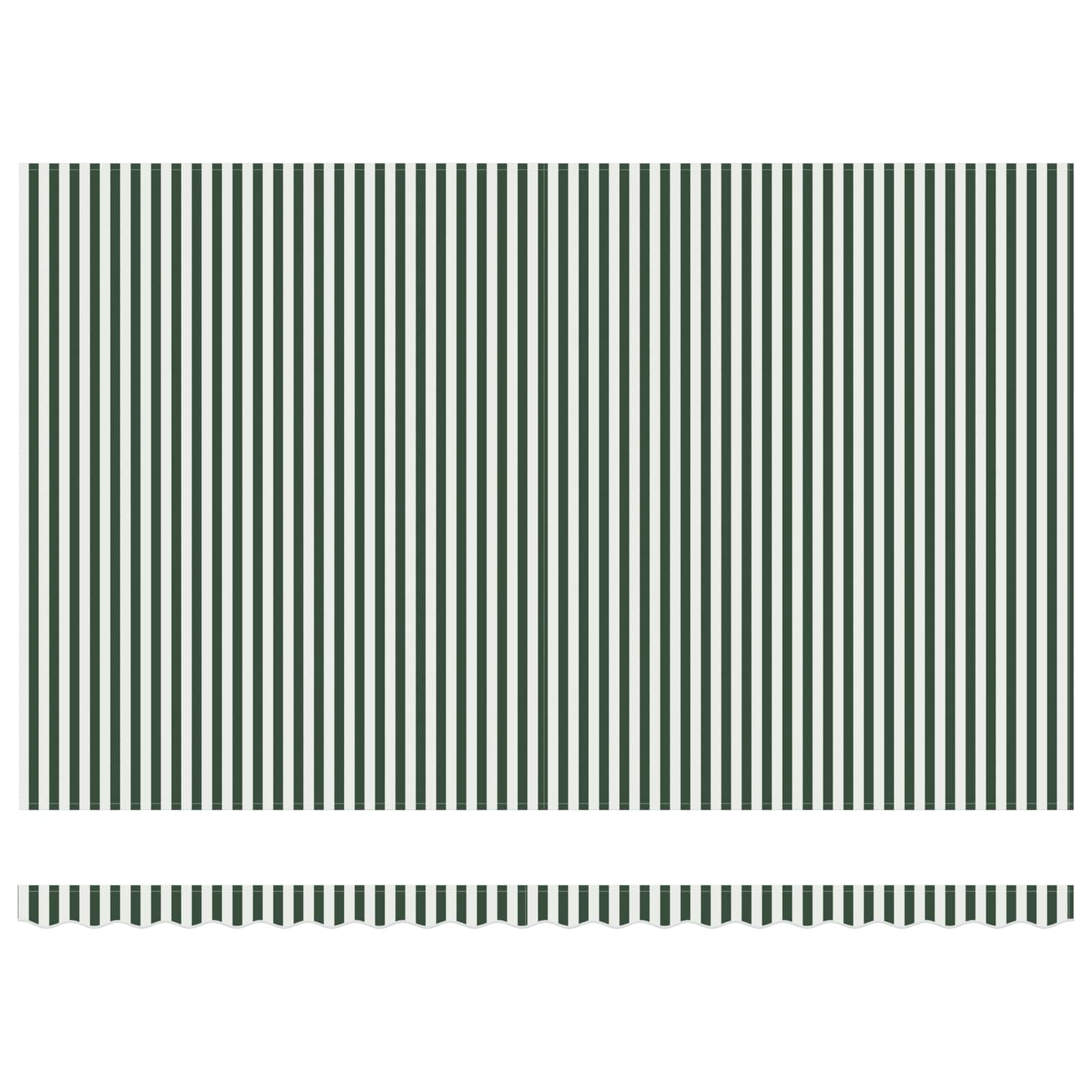 Ausziehbare Markise Grün und Weiß 500 x 300 x 165 cm