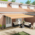 Markisenstoff Gelb und Orange 500 x 350 cm Polyester