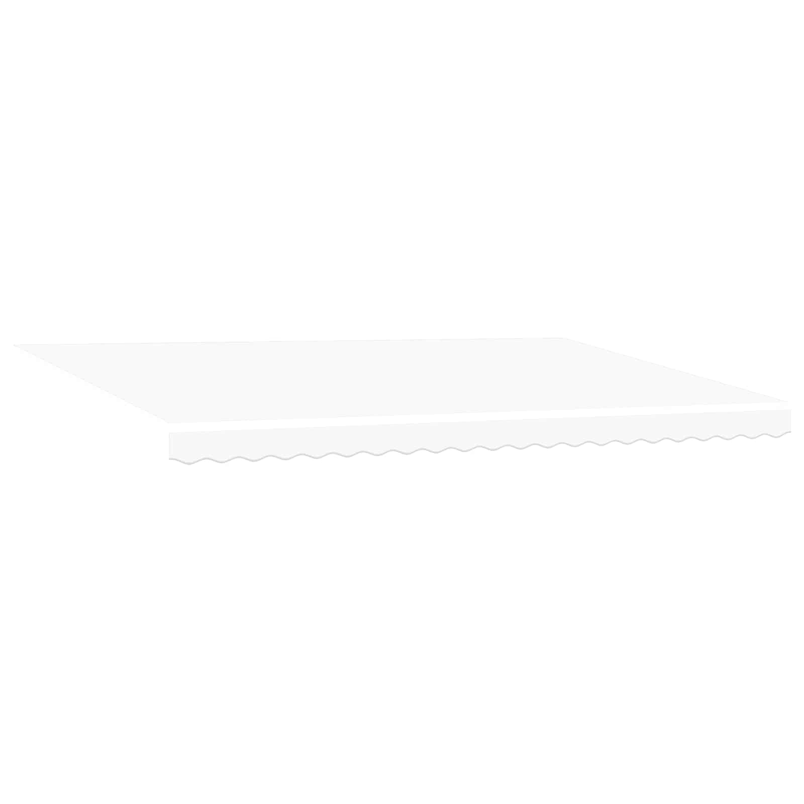 Markisenstoff Weiß 500 x 350 cm Polyester