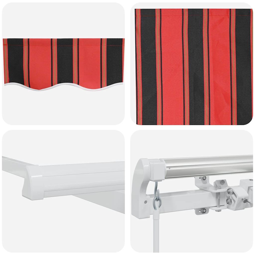 Ausziehbare Markise Orange und Braun 600 x 300 cm