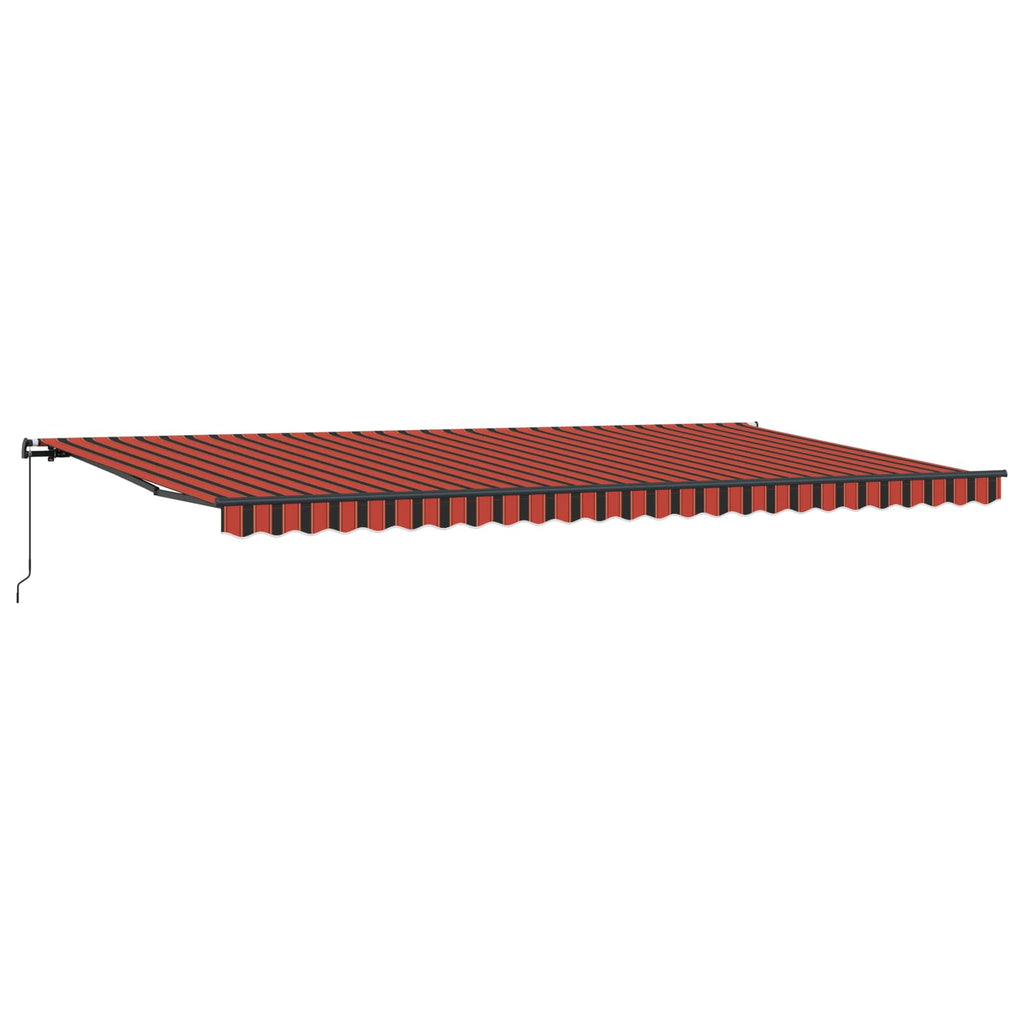 Ausziehbare Markise Orange und Braun 600 x 300 cm