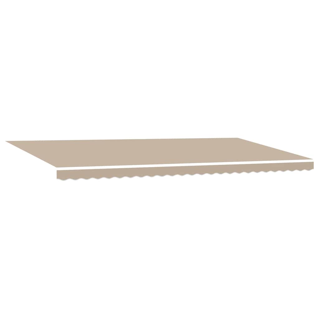 Ausziehbare Markise Beige 600 x 300 cm Polyester und Aluminium
