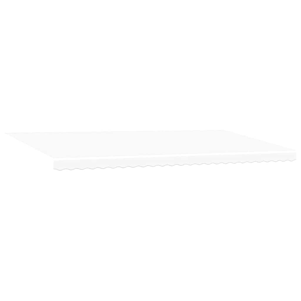 Ausziehbare Markise Weiß 600 x 300 cm Polyester und Aluminium