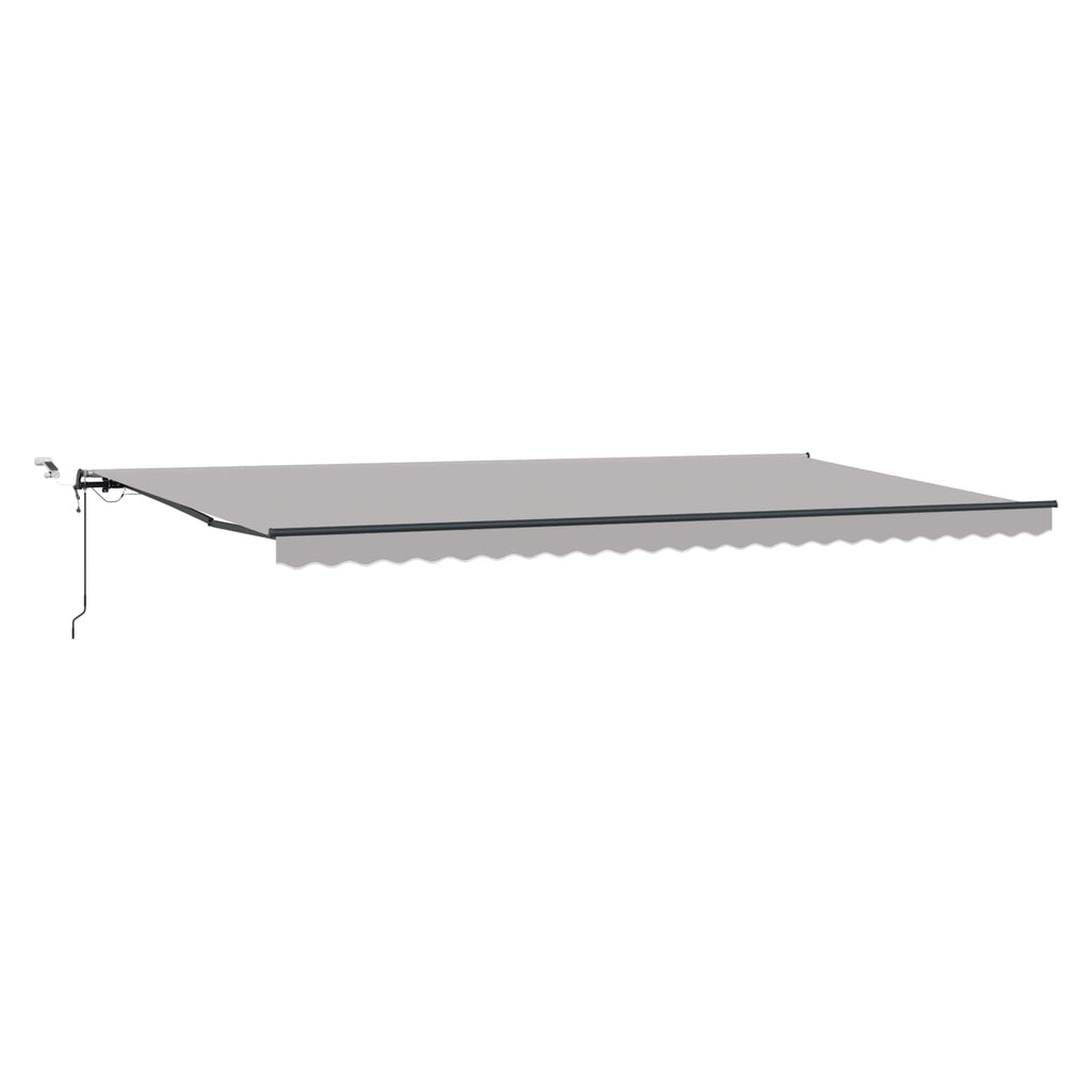 Markisenstoff Hellgrau 600 x 300 cm Polyester