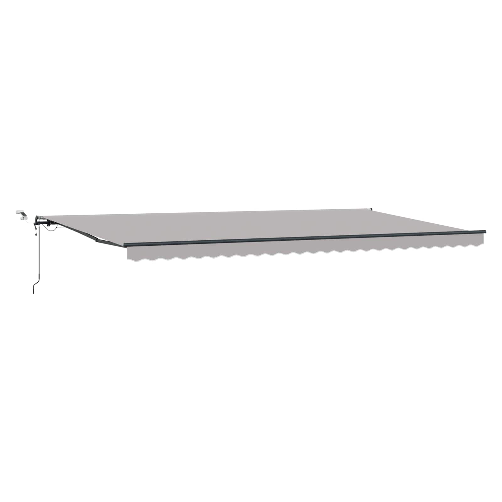 Markisenstoff Hellgrau 600 x 300 cm Polyester