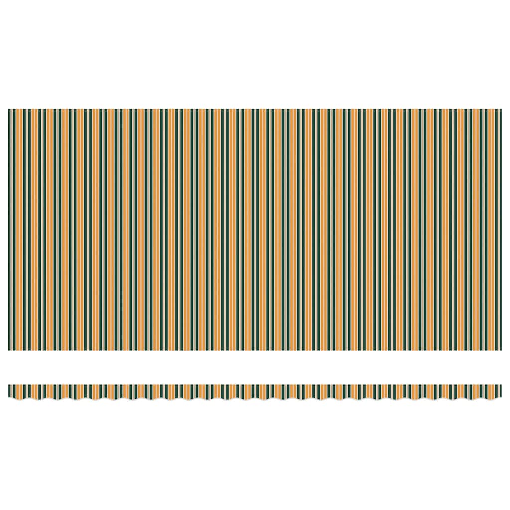 Ausziehbare Markise Grün und Gelb 600 x 300 cm