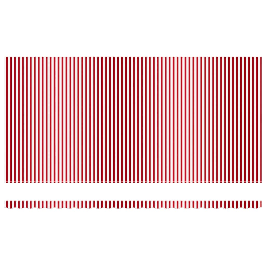 Ausziehbare Markise Rot und Weiß 600 x 350 cm