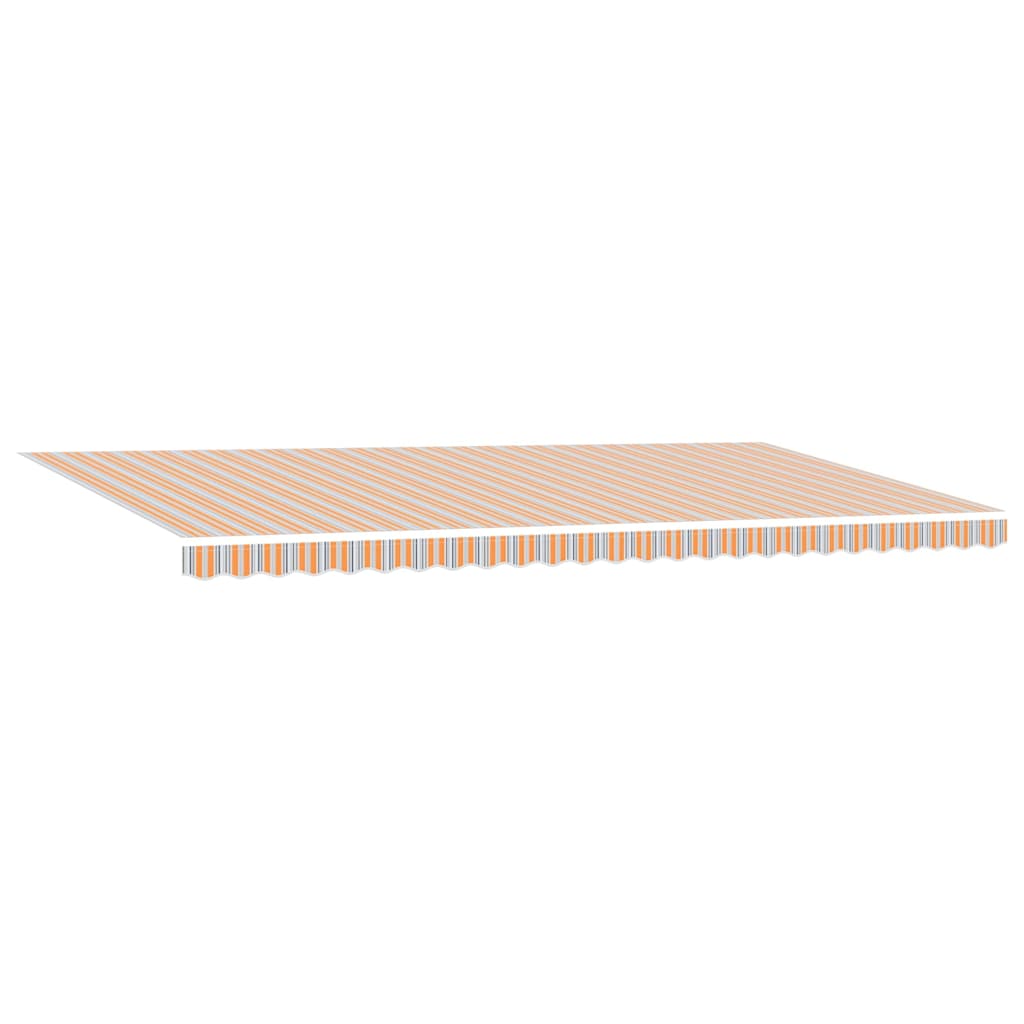 Ausziehbare Markise Mehrfarbig 600 x 350 cm Stoff und Aluminium