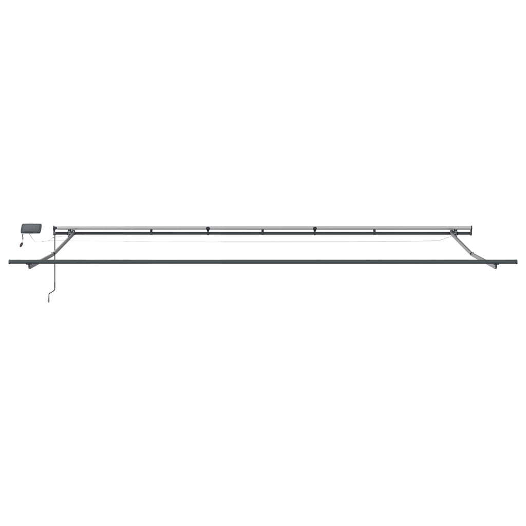 Ausziehbare Markise Mehrfarbig 600 x 350 cm Stoff und Aluminium