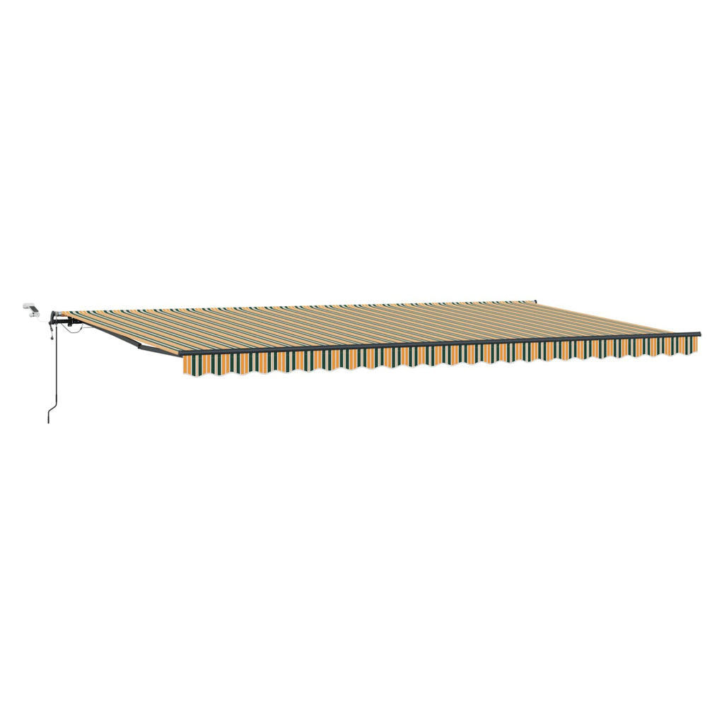 Markisenstoff Grün und Gelb 600 x 350 cm Polyester