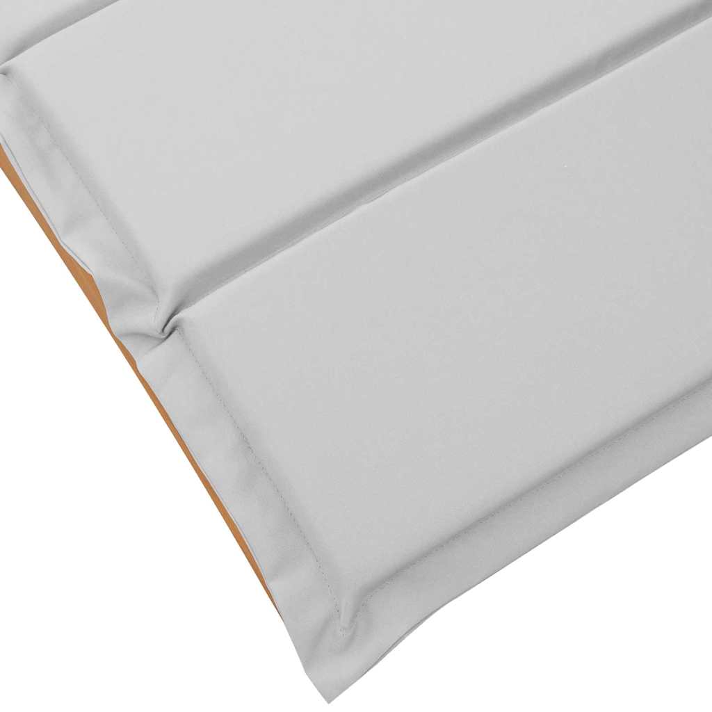 Sonnenliege mit Kissen 2 pcs Hellgrau Massivholz Akazie