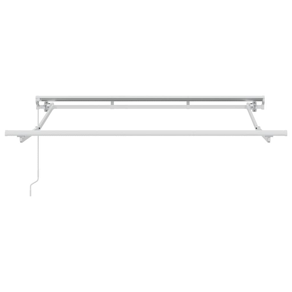 Markisenrahmen Verstellbar Weiß 2,5 x 2 m Stahl