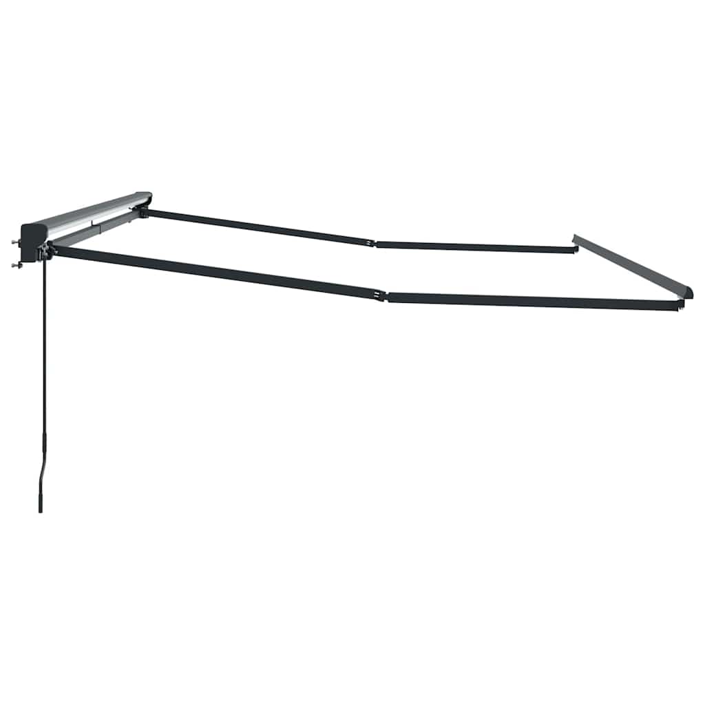 Markisenrahmen Verstellbar Anthrazit 3,5 x 2,5 m Stahl