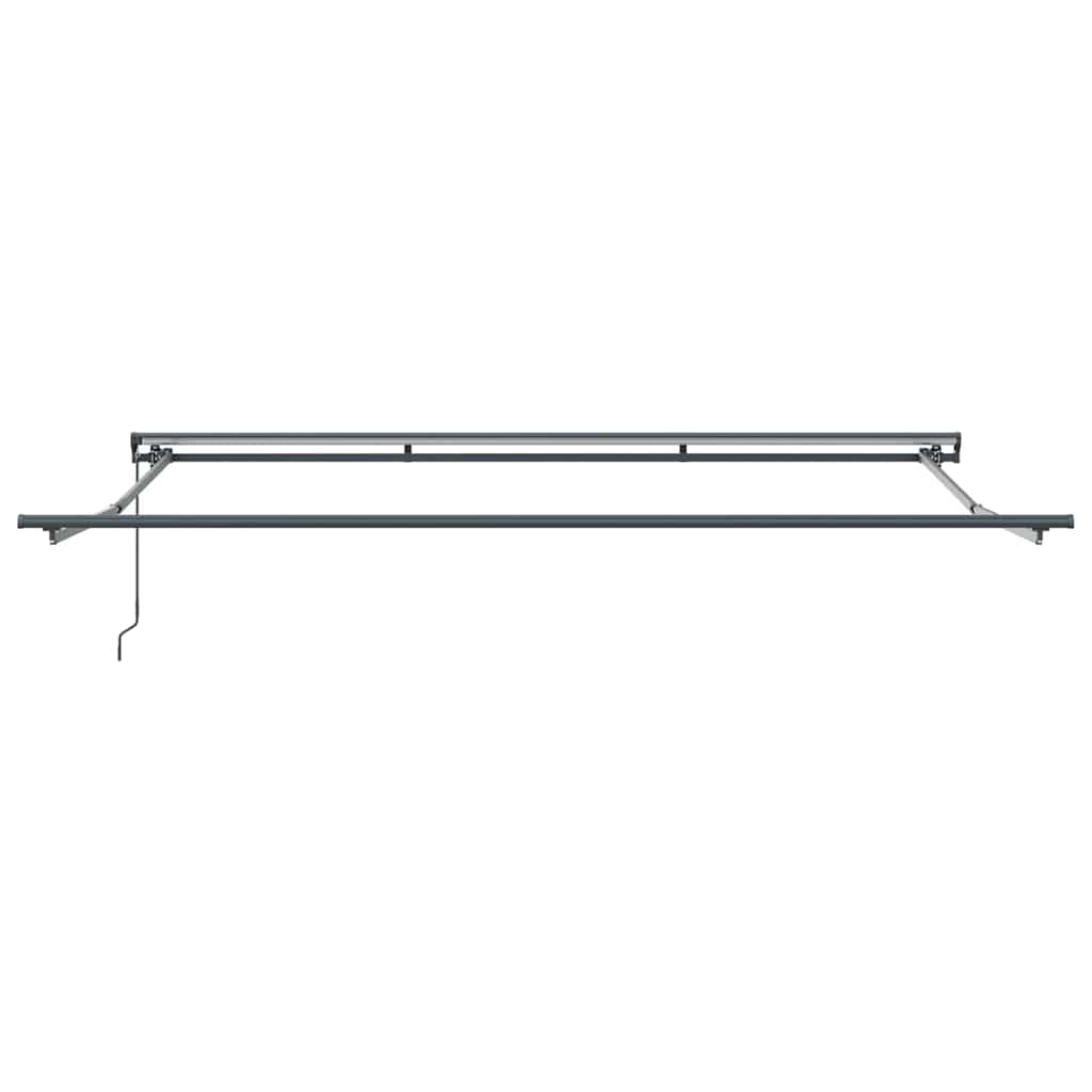 Markisenrahmen Verstellbar Anthrazit 4 x 3 m Stahl