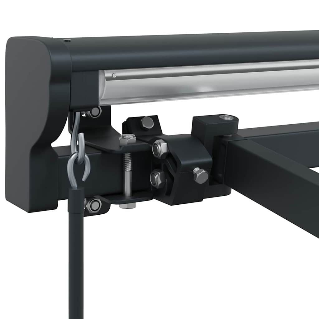 Markisenrahmen Verstellbar Anthrazit 4,5 × 3 m Stahl