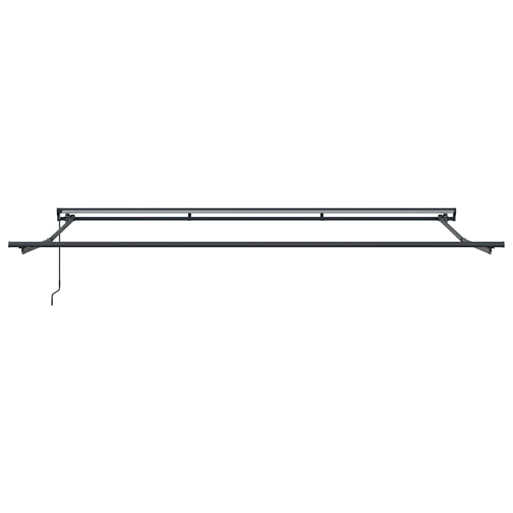 Markisenrahmen Verstellbar Anthrazit 4,5 × 3 m Stahl