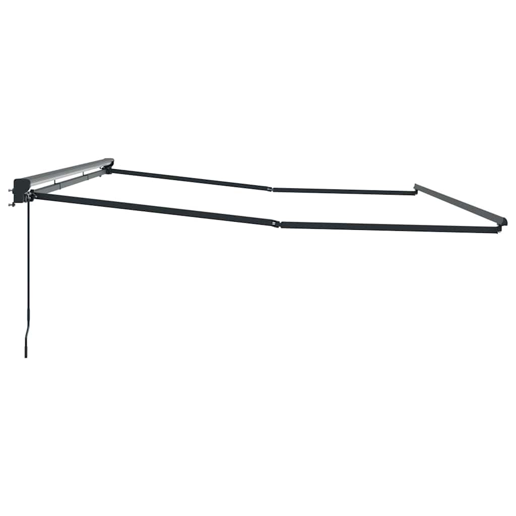 Markisenrahmen Verstellbar Anthrazit 4,5 × 3 m Stahl