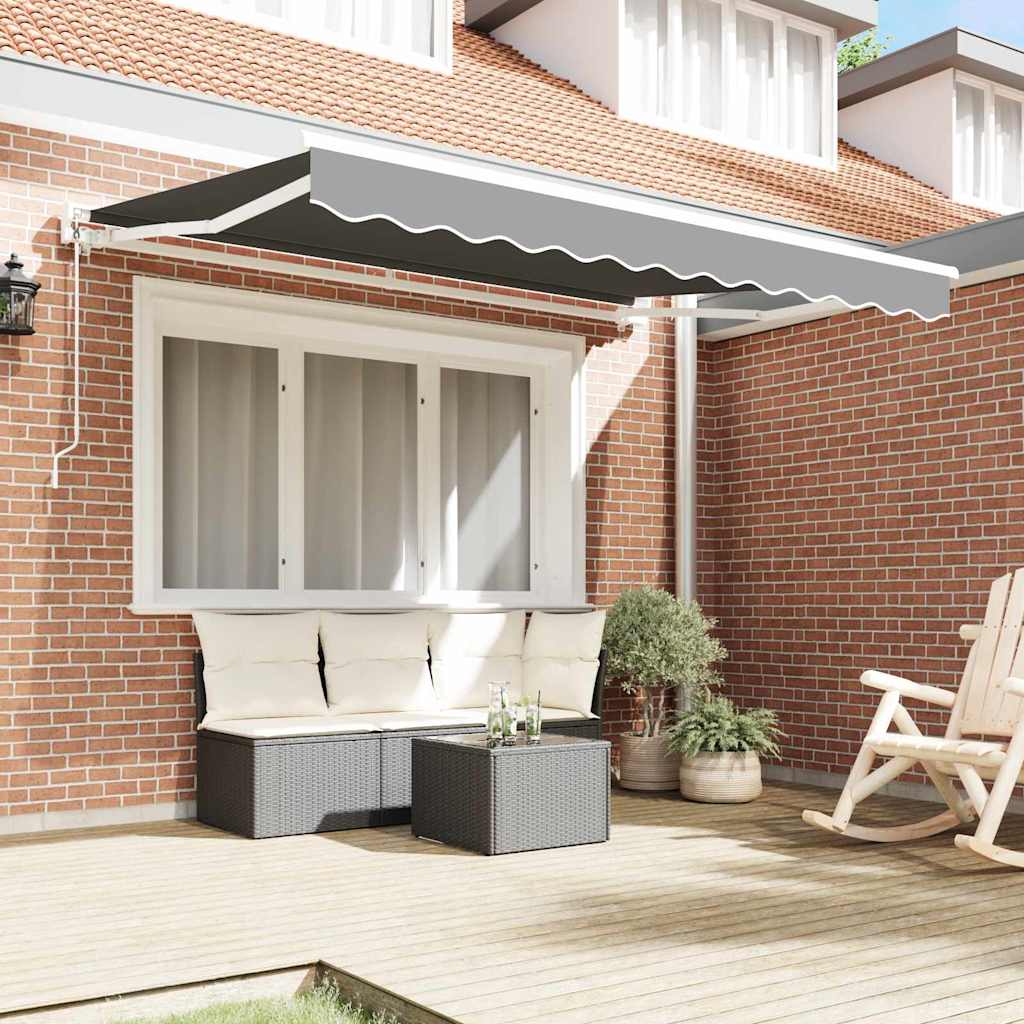 Markisenrahmen Verstellbar Weiß 3 x 2 m Stahl