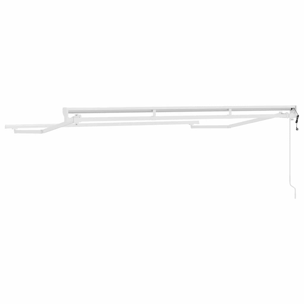 Markisenrahmen Verstellbar Weiß 3 x 2 m Stahl