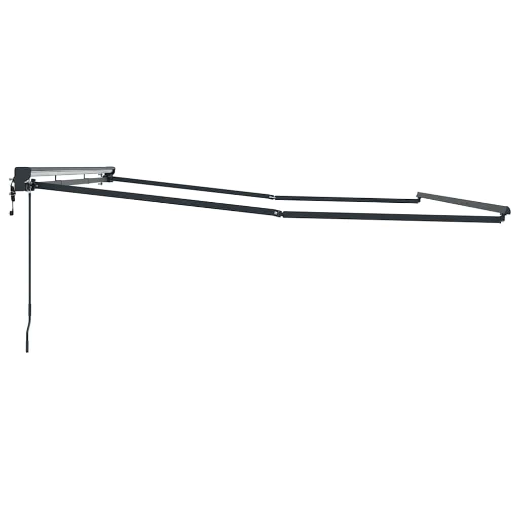 Markisenrahmen Verstellbar Anthrazit 4 x 3 m Stahl