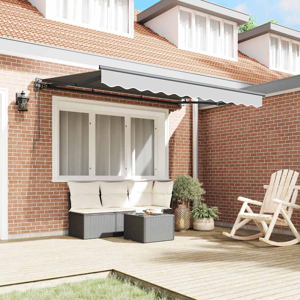 Markisenrahmen Anthrazit 2,5 x 2 m Metall