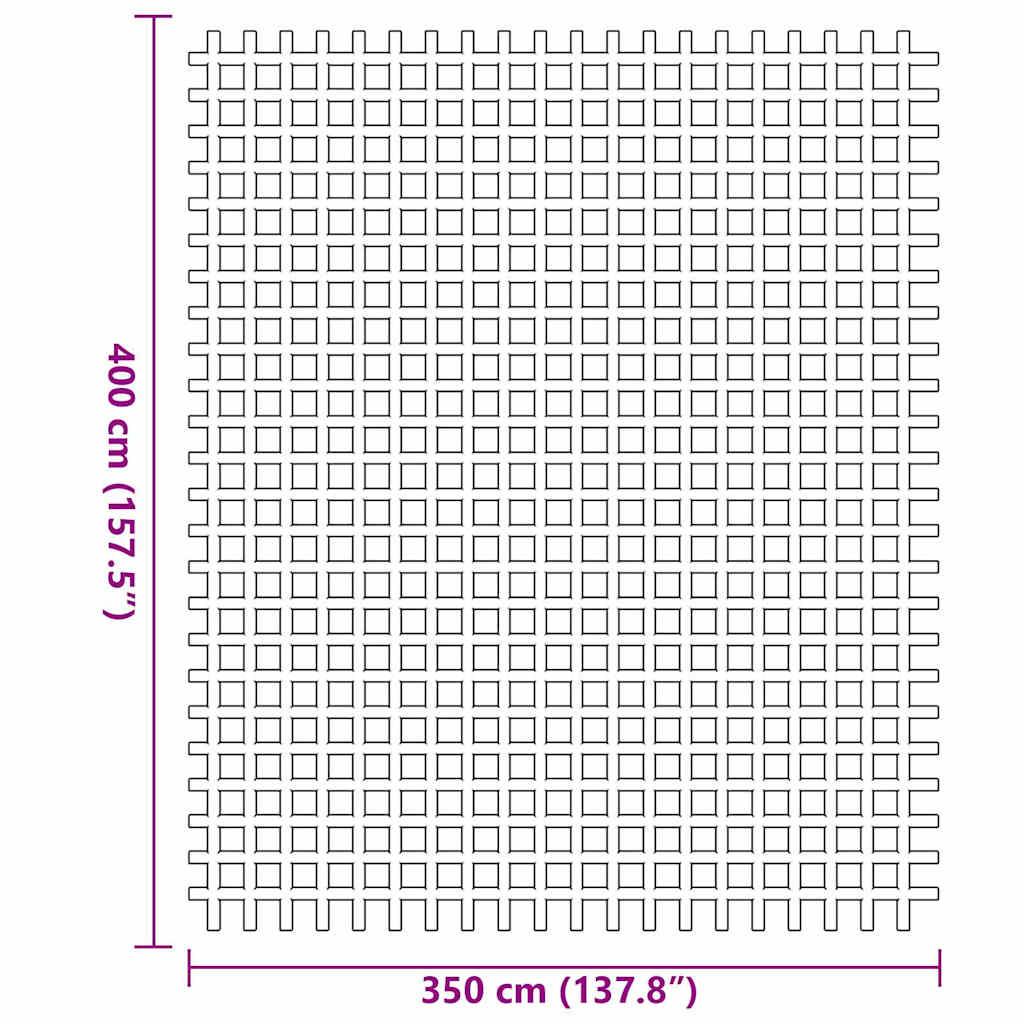 Zeltteppich Anthrazit 400 x 350 cm Polyester