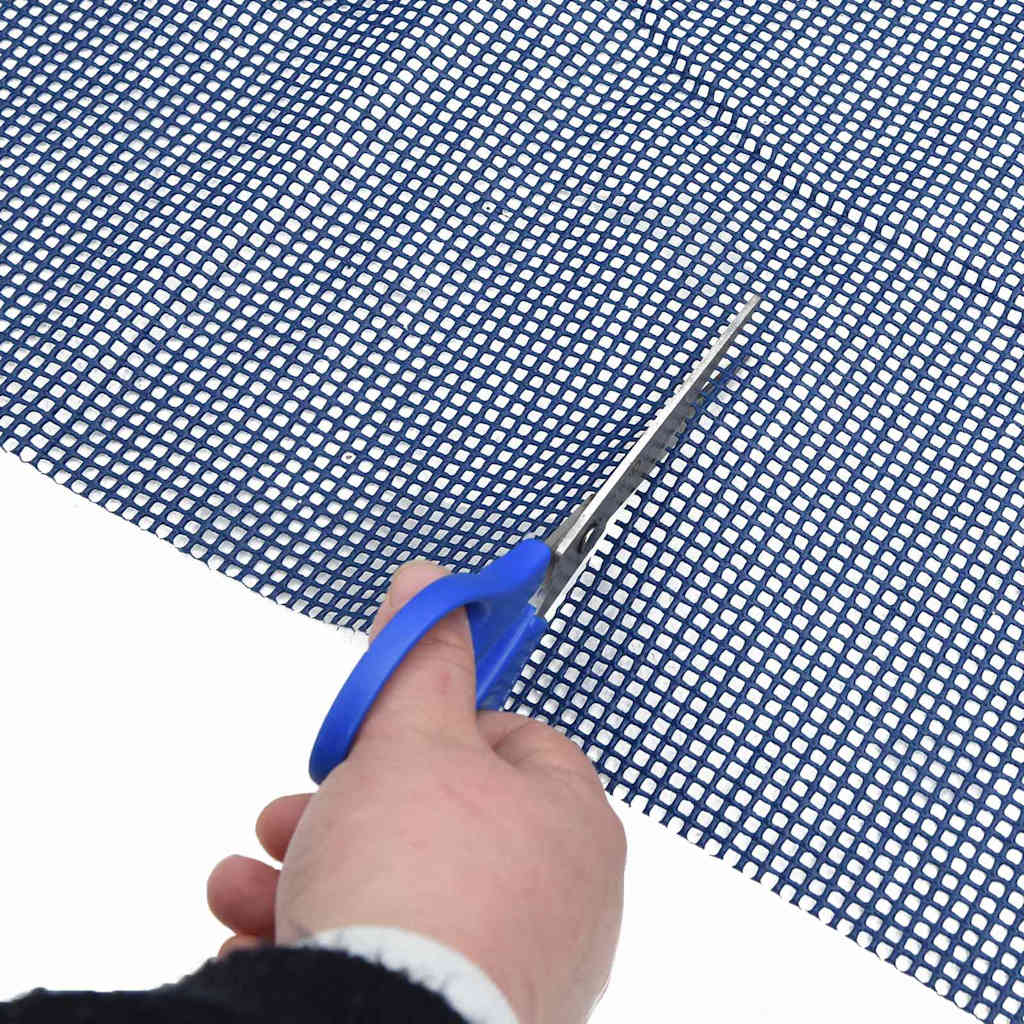 Zeltteppich Blau 400 x 350 cm Polyester