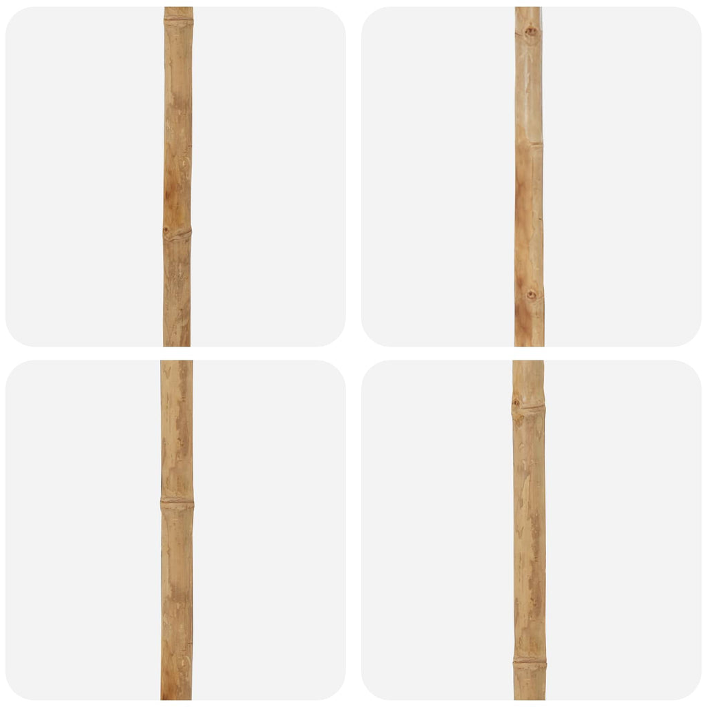Garten-Sonnenschirm Cremeweiß Ø 180 x 230 cm Bambus