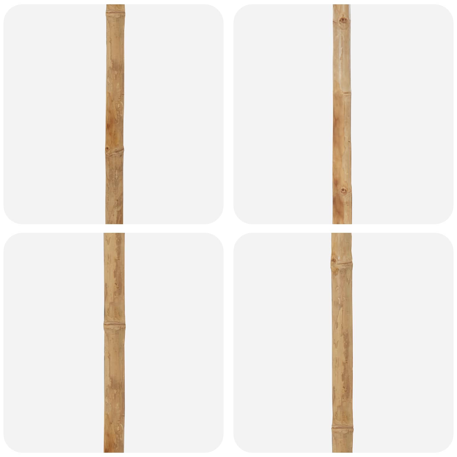 Garten-Sonnenschirm Dunkelgrau Ø 240 x 260 cm Bambus