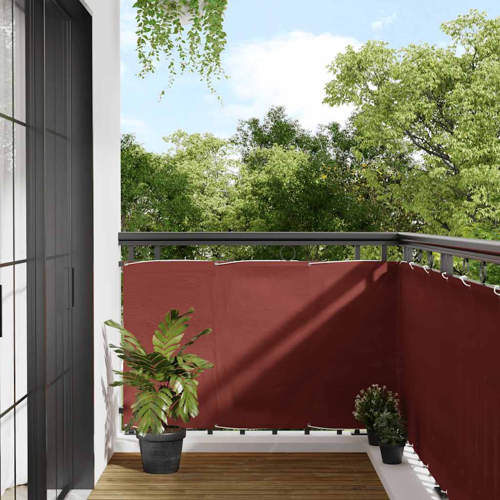 Balkon-Sichtschutz Terrakotta 90x800 cm 100 % Polyester-Oxford
