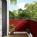 Balkon-Sichtschutz Rot 90x800 cm 100% Polyester-Oxford