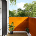 Balkon-Sichtschutz Orange 120x800 cm 100% Polyester-Oxford