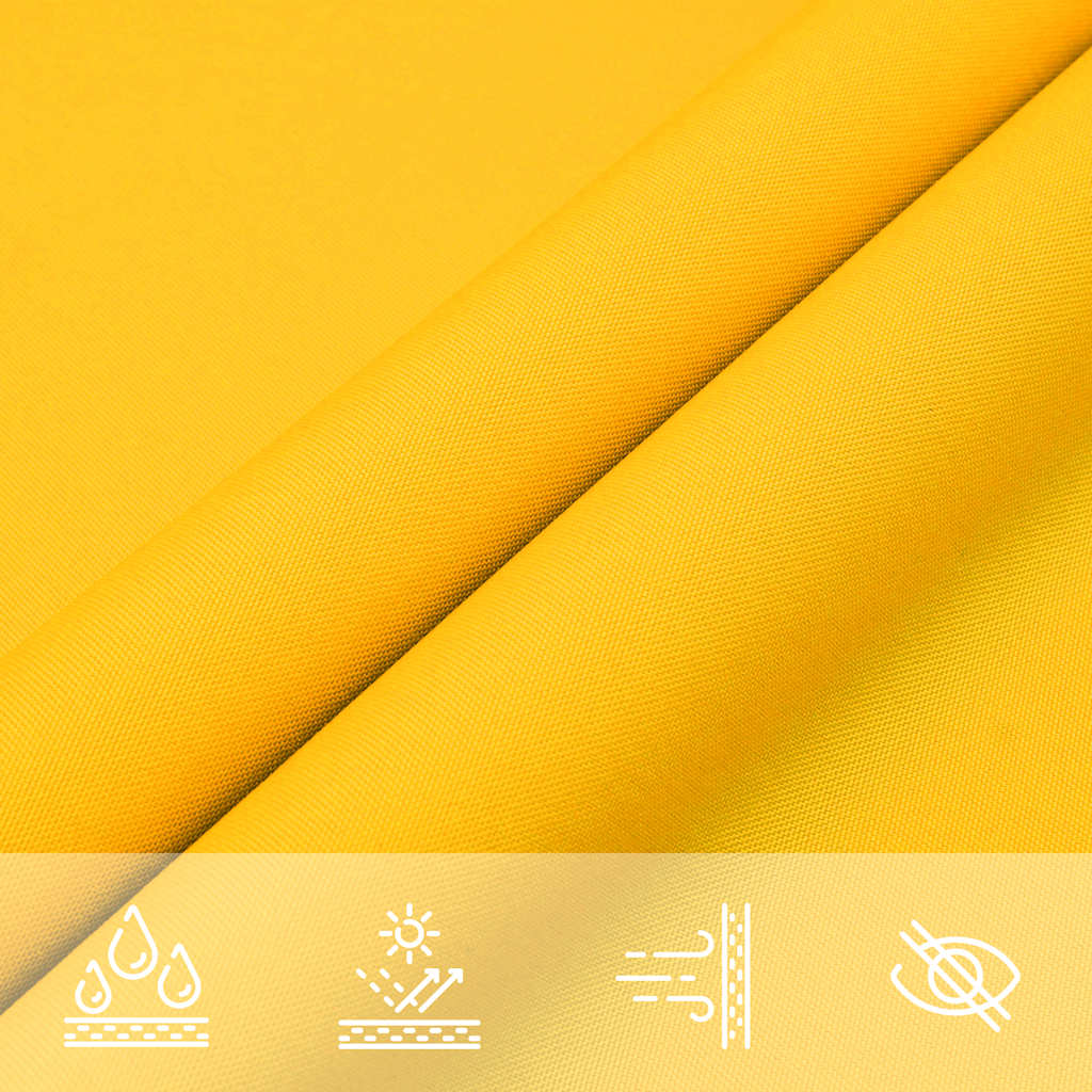 Sonnensegel Gelb 7x5x5 m 100% Polyester Oxford