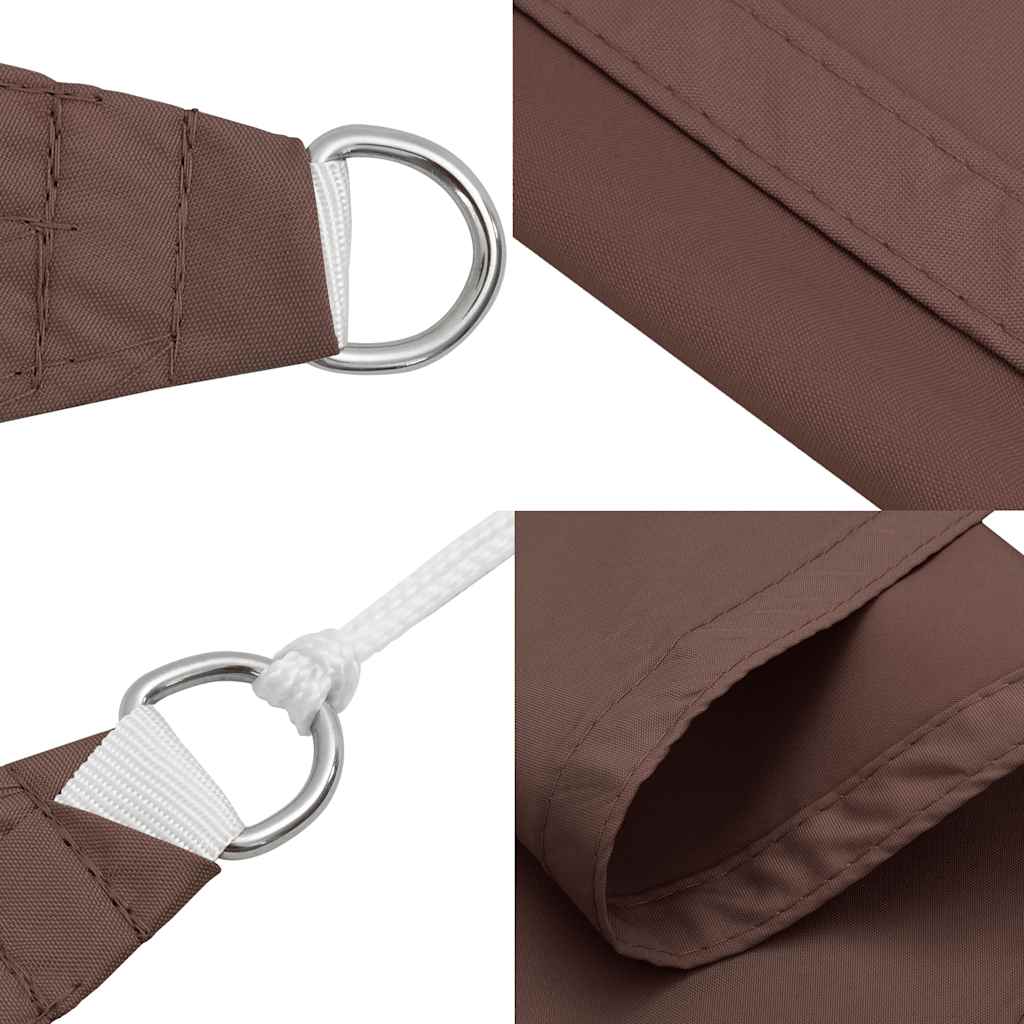 Sonnensegel Braun 7x5x5 m 100% Polyester Oxford