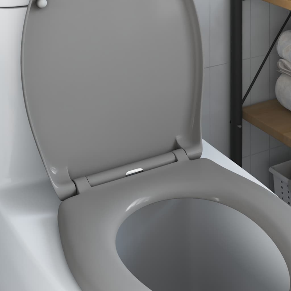 Toilettensitz Grau 47 x 37 x 4 cm Duroplast