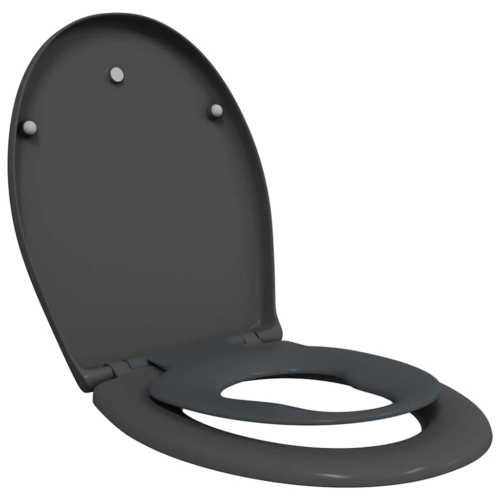 Toilettensitz Anthrazit 47 x 37 x 4 cm Duroplast