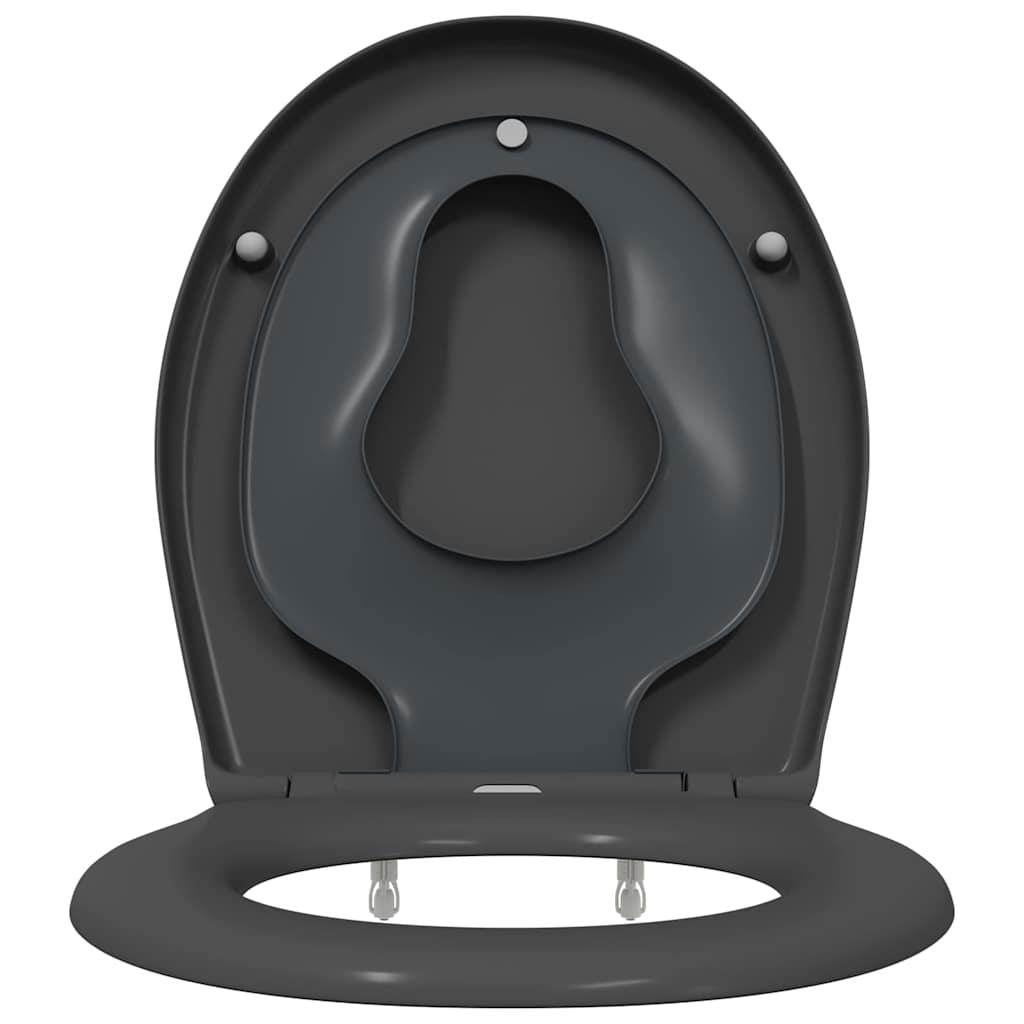 Toilettensitz Anthrazit 47 x 37 x 4 cm Duroplast