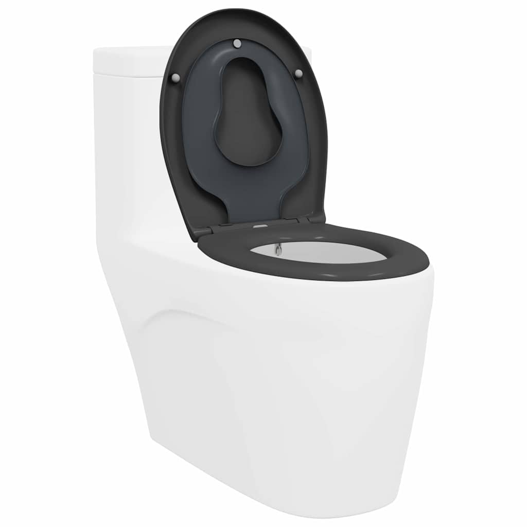 Toilettensitz Anthrazit 47 x 37 x 4 cm Duroplast