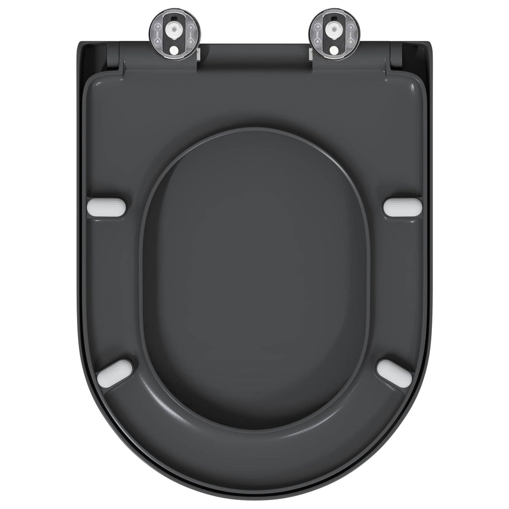 Toilettensitz Anthrazit 49 x 36 x 4 cm Duroplast