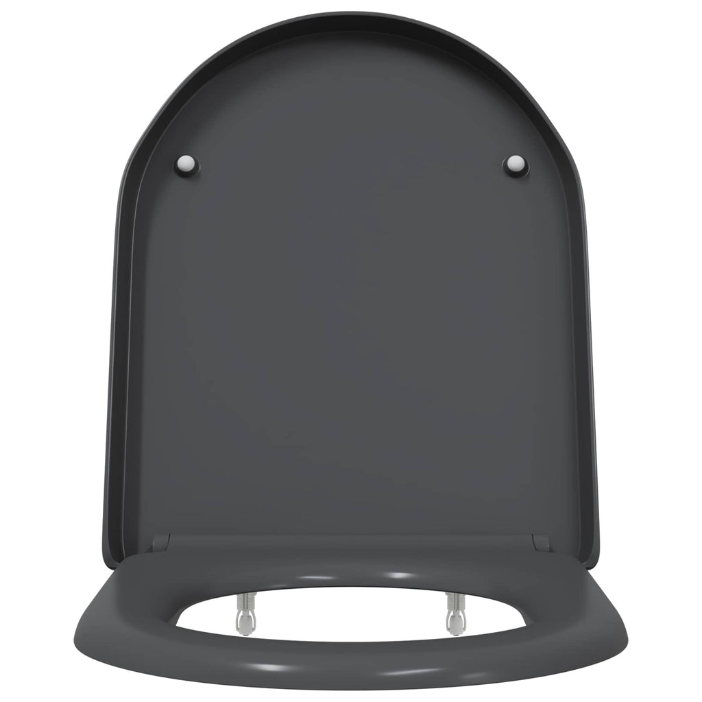 Toilettensitz Anthrazit 49 x 36 x 4 cm Duroplast