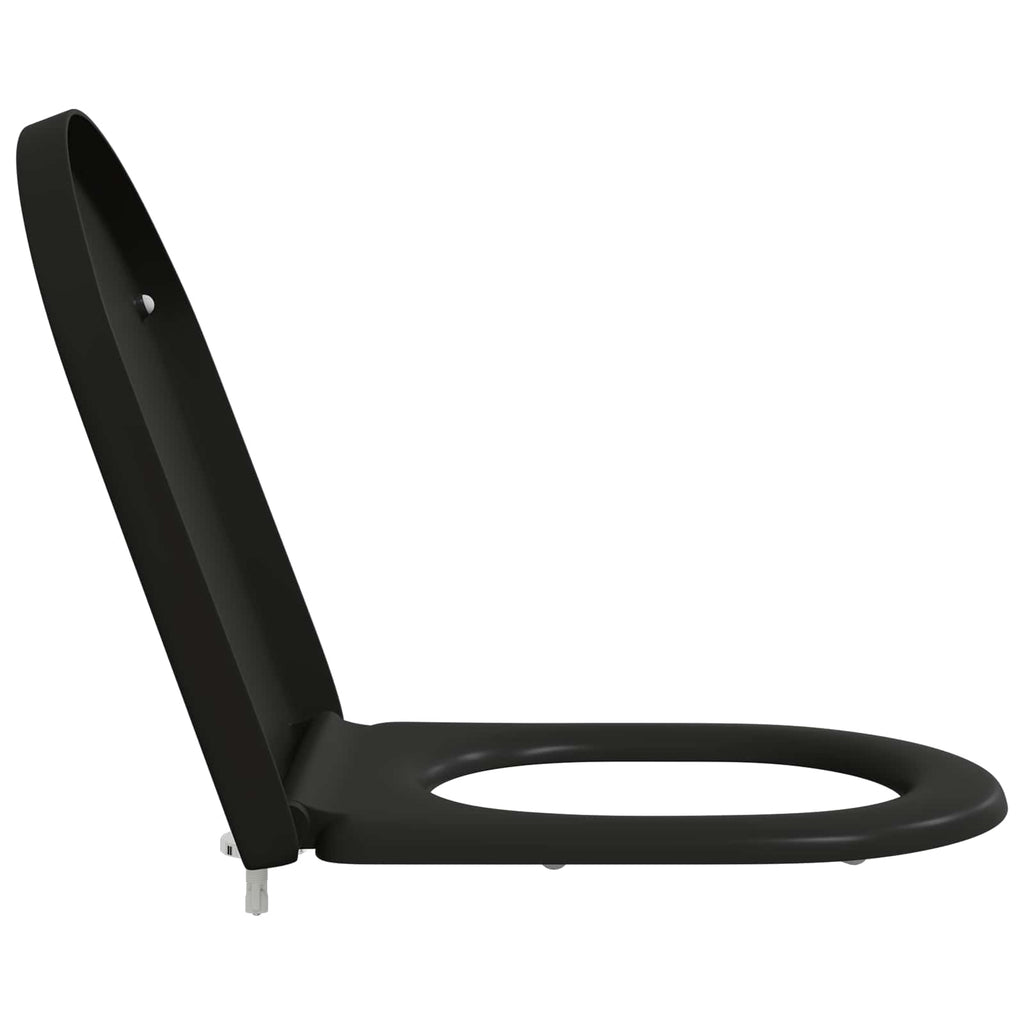 Toilettensitz Schwarz 49 x 36 x 4 cm Duroplast