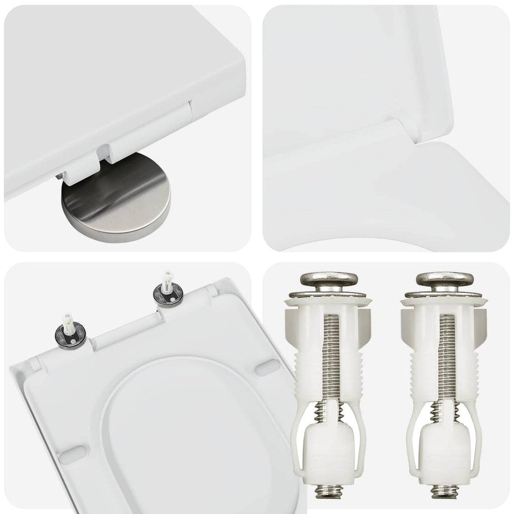 Toilettensitz Weiß 49 x 36 x 4 cm Duroplast