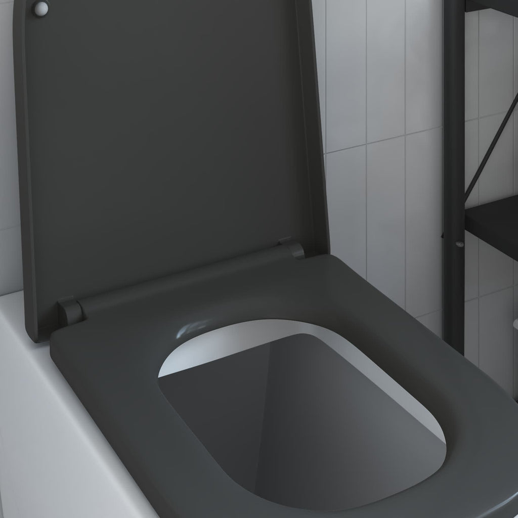 Toilettensitz Anthrazit 47,5 x 35 x 3,6 cm Duroplast